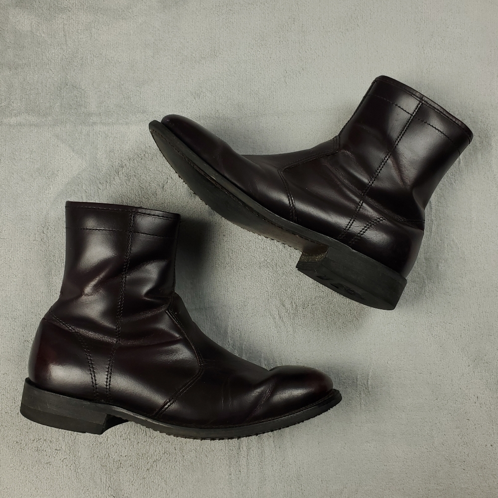 Men's Dark Brown Leather Boots